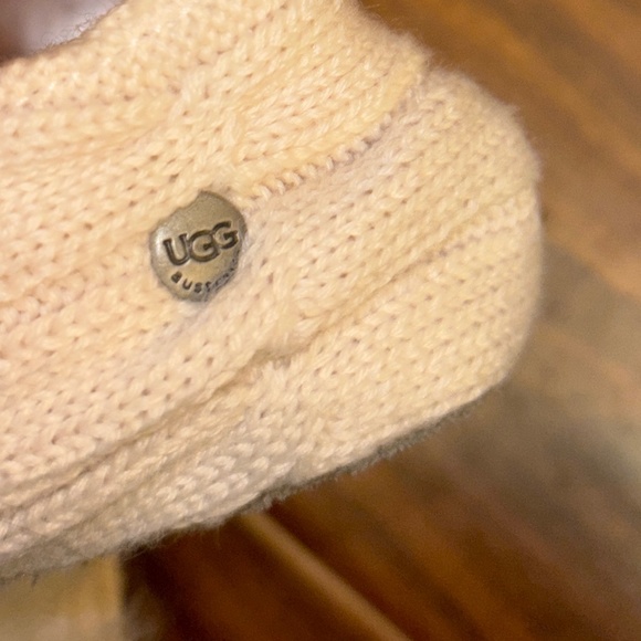 NWT UGG Lamb Fur Accent Ballerina Slippers - Picture 5 of 7